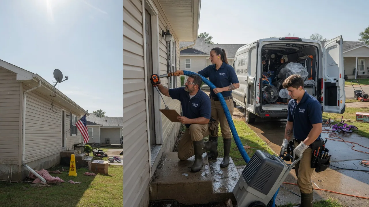 Ceiling Water Damage Restoration in Logan, KS near me